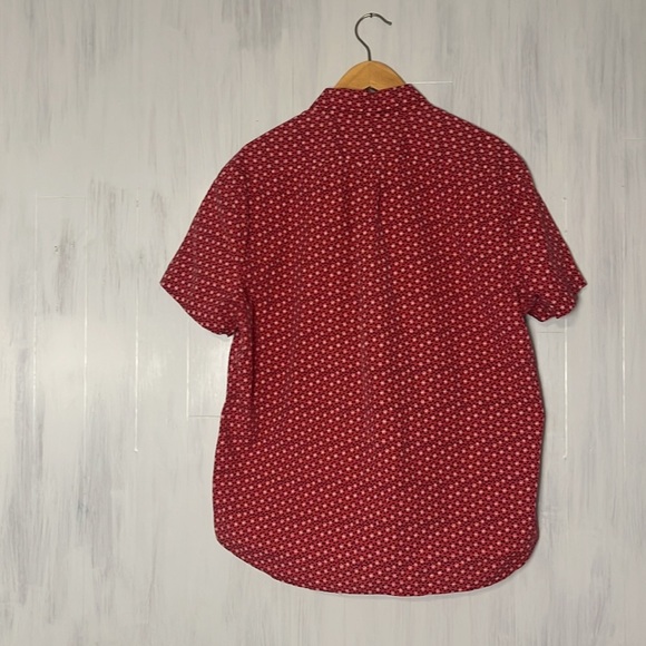 J. Crew Men’s Pink Patterned‎ Slim Button Down Short Sleeve Shirt Size XL - Picture 4 of 4